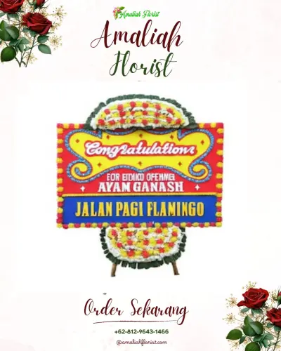 Bunga Papan Congratulation di Krawitan
